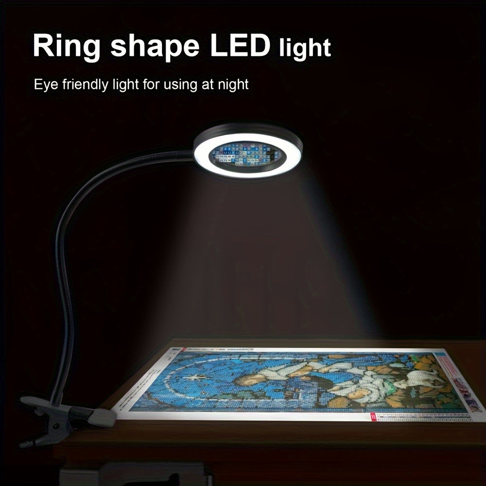 Lampe Loupe LED avec Pince – Parfaite pour le Travail Mains Libres et la Précision
