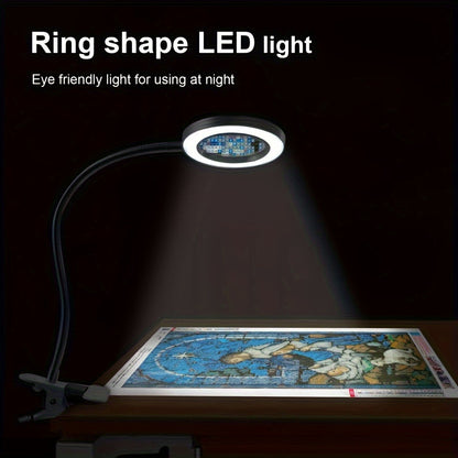 Lampe Loupe LED avec Pince – Parfaite pour le Travail Mains Libres et la Précision