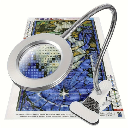 Lampe Loupe LED avec Pince – Parfaite pour le Travail Mains Libres et la Précision