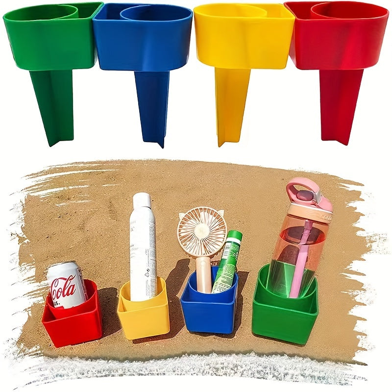 Set de porte-gobelet de plage – Parfait pour boissons et snacks lors de vos aventures à la plage et en pique-nique