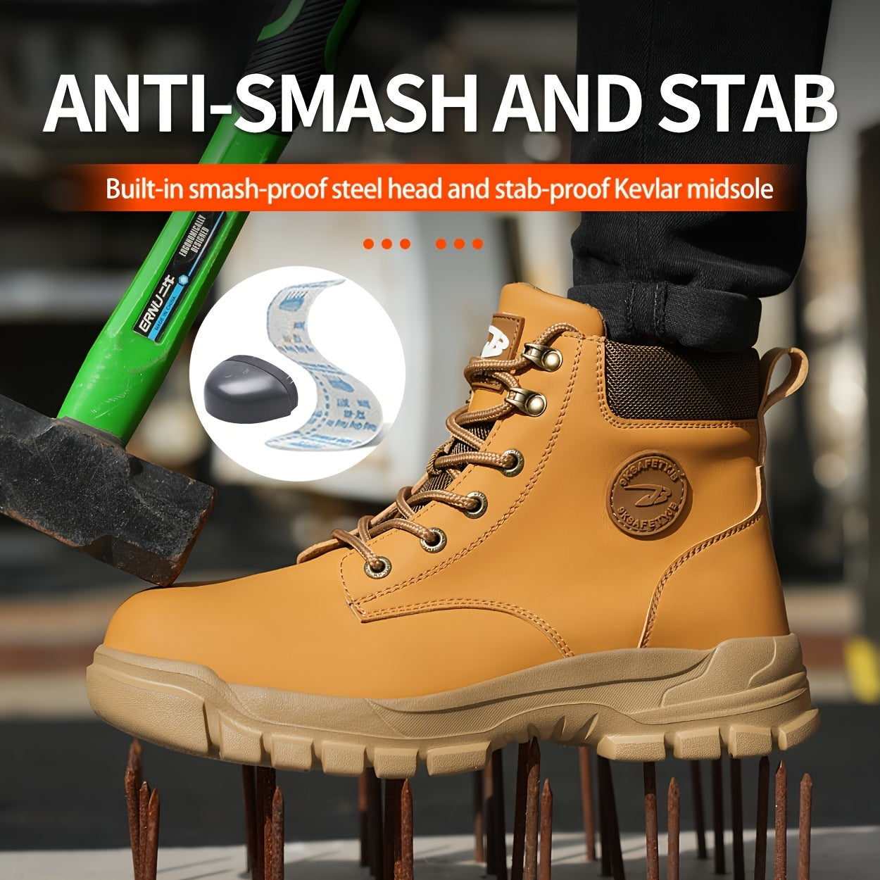 Bottes de travail robustes avec embouts en acier – Durables et confortables pour le travail et l’industrie