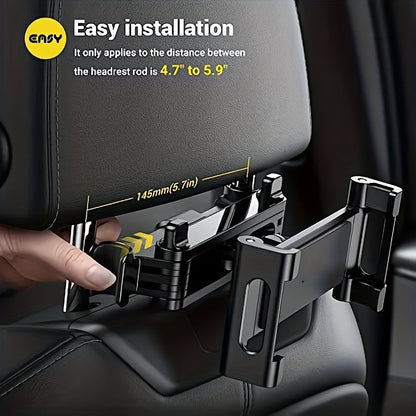 Support Tablette pour Appuie-tête de Voiture – Fixation Réglable pour Tablettes et Smartphones