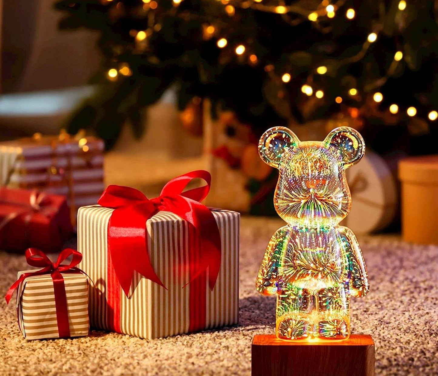 LumiBear - Lampe à Feux d'Artifice 3D