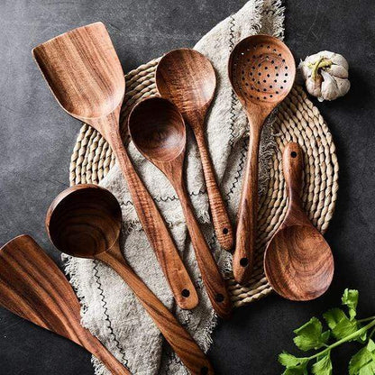 Ensemble de Cuisine en Bois Naturel – Cuisine Durable et Stylée