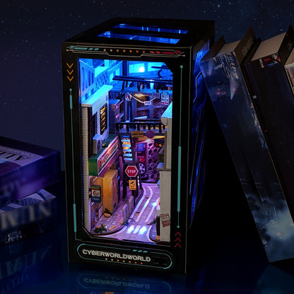 Kit DIY Cabane Cyberpunk – Modèle 3D pour décoration intérieure avec éclairage