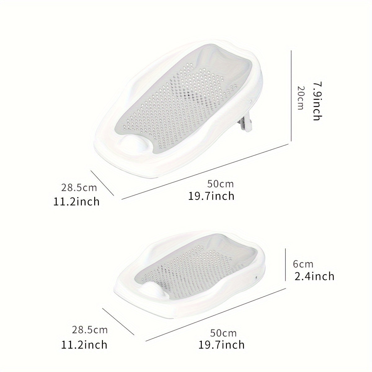 Siège de bain pliable pour enfants - Support de bain antidérapant en forme de poisson pour un bain en toute sécurité