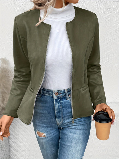 Top Tricotée Slim Fit avec Fermeture Éclair – Un Indispensable pour Toute Saison