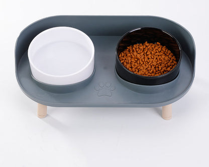 Gamelle double surélevée pour animaux – Repas confortable et sain pour chats et chiens