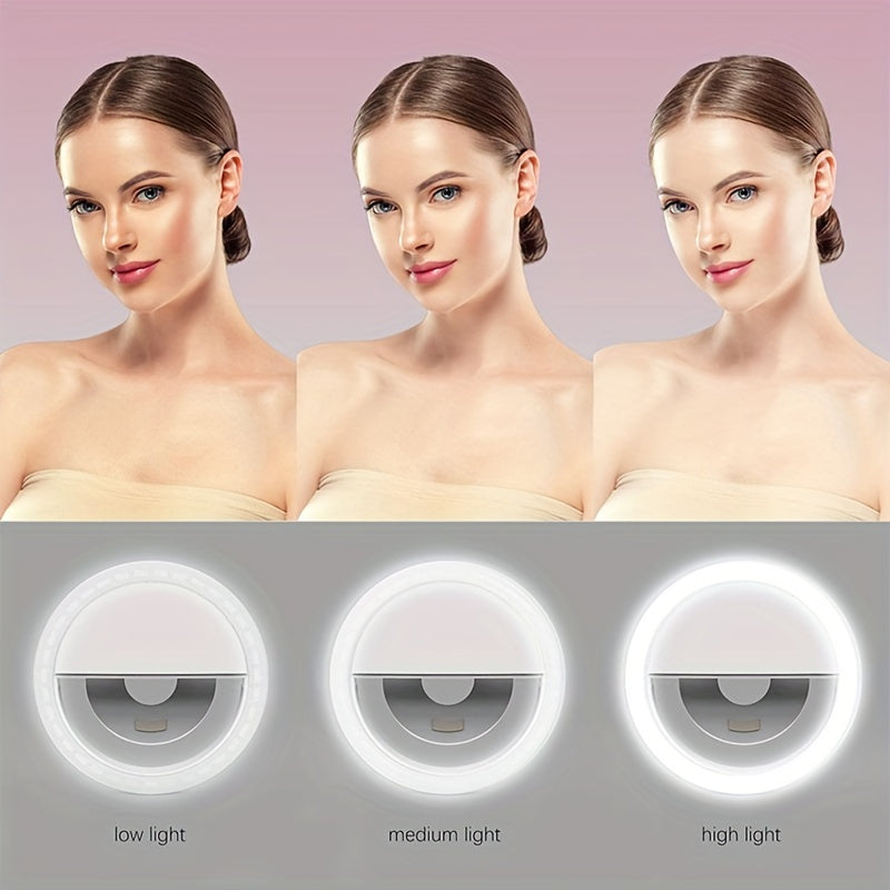Anneau Lumineux LED Selfie – Idéal pour le Maquillage et la Photographie