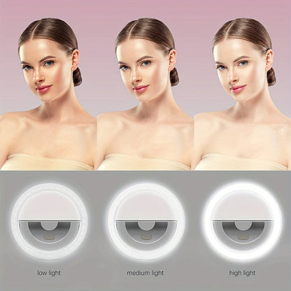Anneau Lumineux LED Selfie – Idéal pour le Maquillage et la Photographie