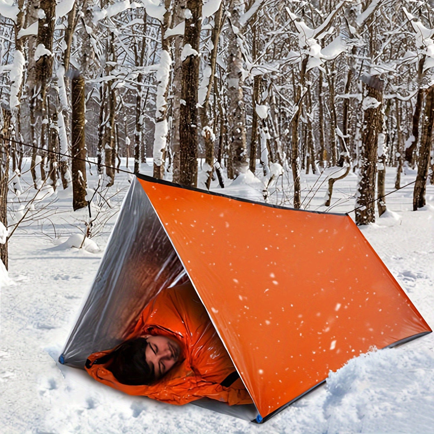Tente de survie d’urgence – Abri imperméable pour 2 personnes