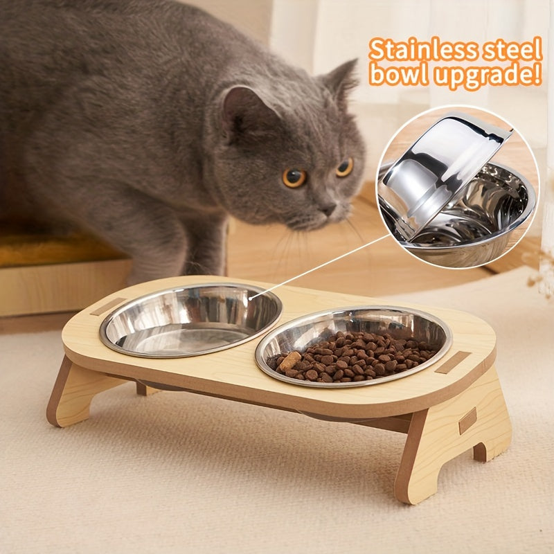 Set de gamelles surélevées pour chat – Repas durable et confortable pour votre chat