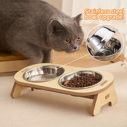 Set de gamelles surélevées pour chat – Repas durable et confortable pour votre chat