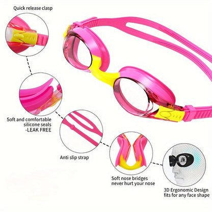 Lunettes de natation AquaKids – Lunettes confortables et étanches pour enfants