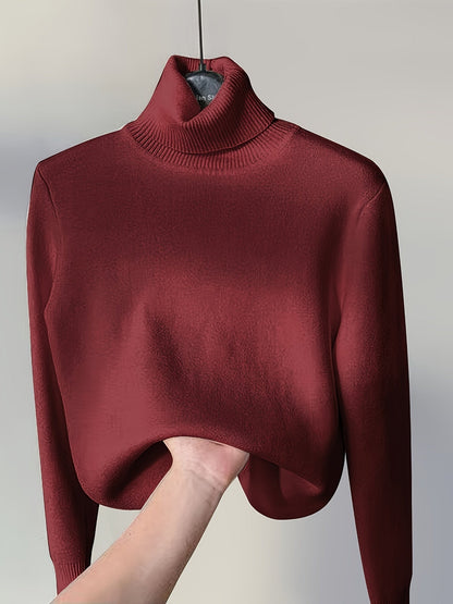 Pull Col Roulé Thermique - Confortable et Chaud pour les Jours Froids