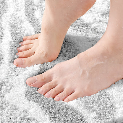 Tapis de Bain Fluffy Flocking – Absorbant et Doux pour Salle de Bain ou Cuisine