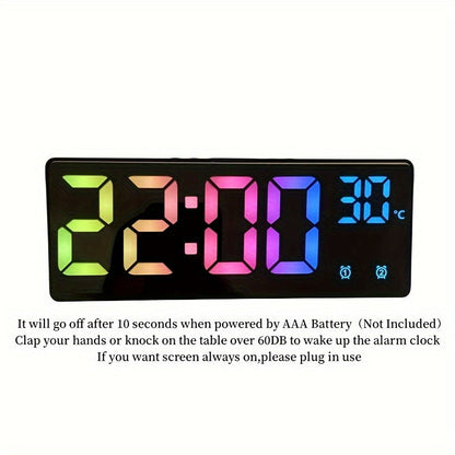 Réveil digital RGB – Commande vocale, double alarme et affichage de la température