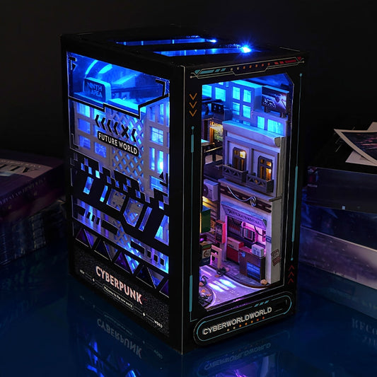 Kit DIY Cabane Cyberpunk – Modèle 3D pour décoration intérieure avec éclairage