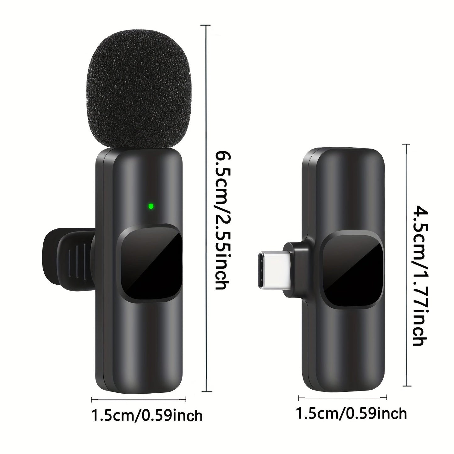 Microphone Lavalier Sans Fil Professionnel - Idéal pour les Enregistrements Vidéo et le Streaming en Direct