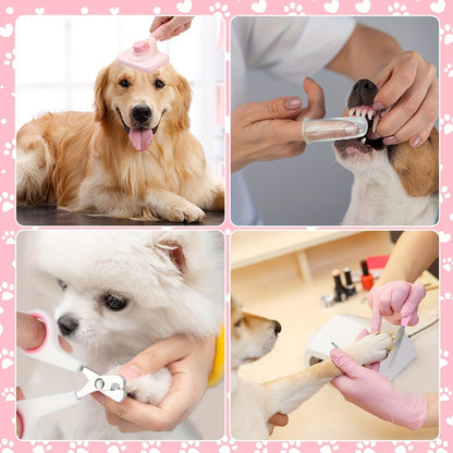 Set de toilettage pour chien 8 pièces – Pour un pelage sain et éclatant de votre animal