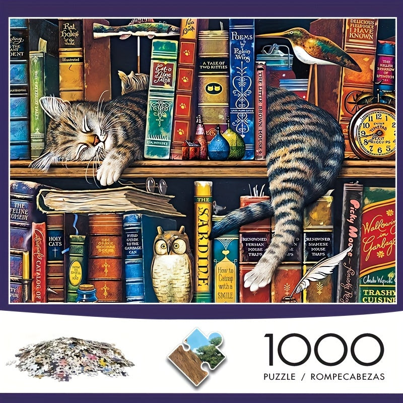 Puzzle Chat sur Étagère – Pour les Amoureux des Puzzles et des Chats