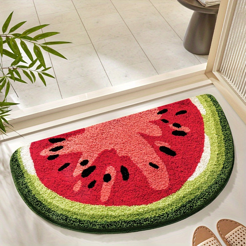 Tapis de Salle de Bain Inspiré des Fruits – Doux et Absorbant