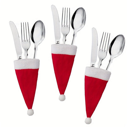 Set de Housses Père Noël – Pour une Table Festive
