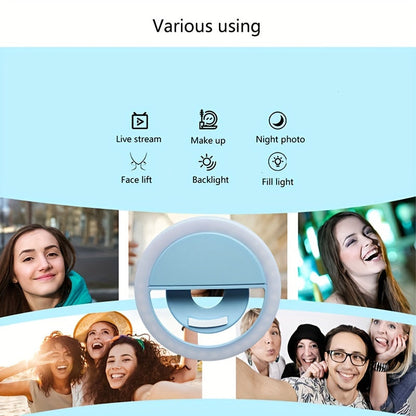 Anneau Lumineux LED Selfie – Idéal pour le Maquillage et la Photographie