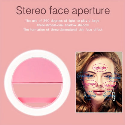 Anneau Lumineux LED Selfie – Idéal pour le Maquillage et la Photographie