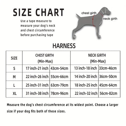 Harnais réfléchissant pour chien avec ensemble laisse – Réglable et sécuritaire pour promenades et entraînement