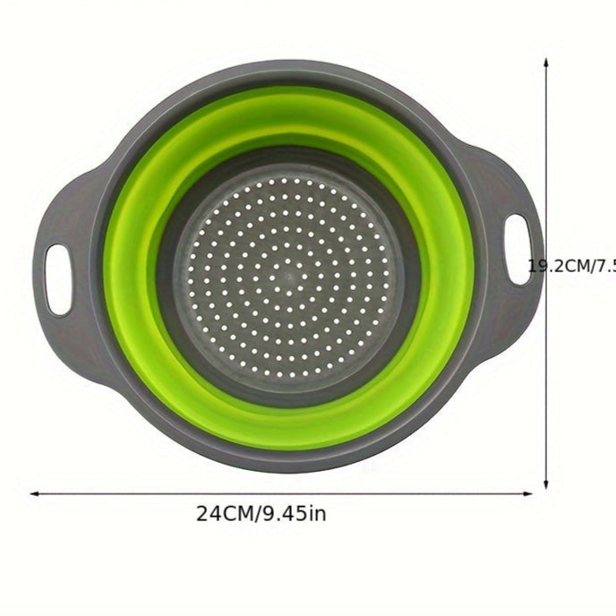 Set de Passoires en Silicone Pliables – Parfaites pour Pâtes, Légumes et Fruits