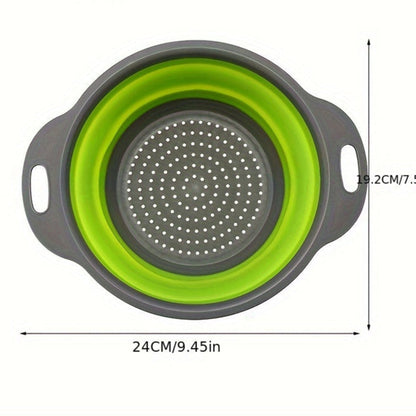 Set de Passoires en Silicone Pliables – Parfaites pour Pâtes, Légumes et Fruits