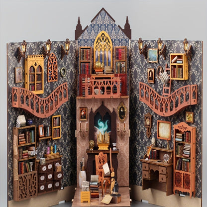 Maison de livres magique – Puzzle 3D en bois pour constructeurs créatifs