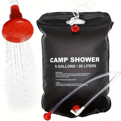 Douche de camping portable – 20L avec tuyau amovible et pommeau réglable