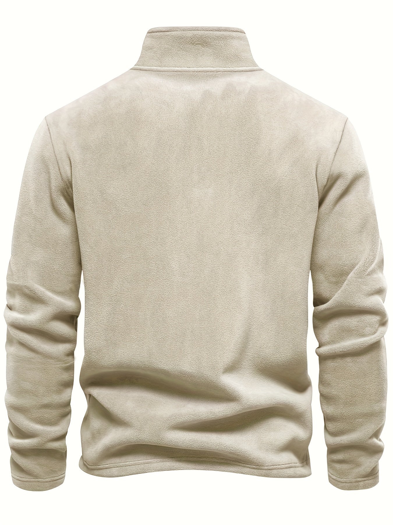 Pull-Over Demi-Zip Doublé en Polaire - Confortable et Chaud pour les Jours Froids