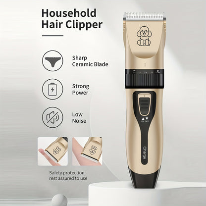 Tondeuse sans fil pour animaux – Rechargeable USB et silencieuse pour chiens et chats
