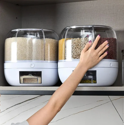 Distributeur de céréales rotatif à 360° pour une cuisine bien organisée