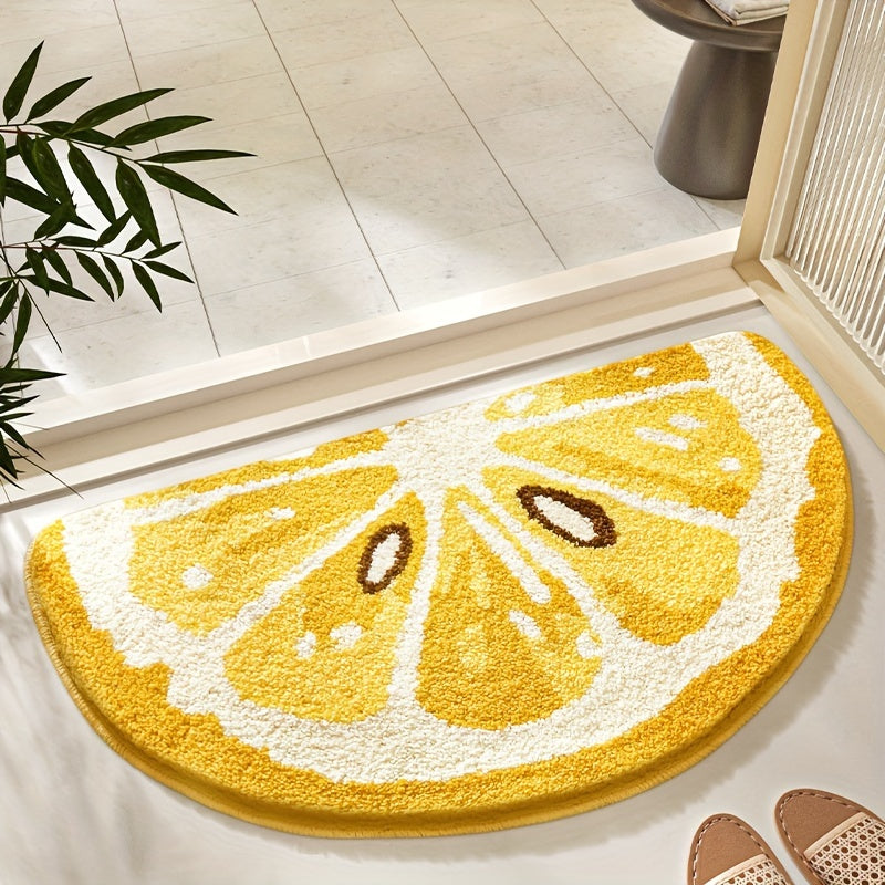 Tapis de Salle de Bain Inspiré des Fruits – Doux et Absorbant