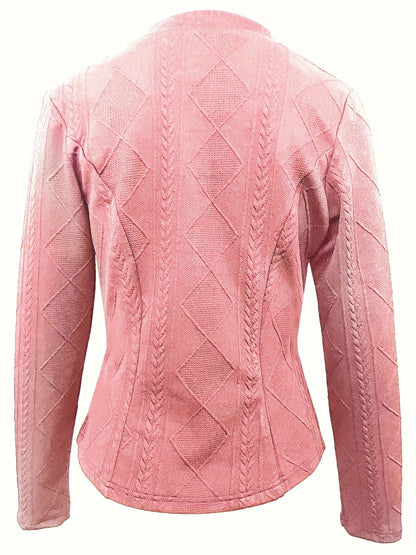 Veste Tissée Sophie - Veste Élégante Automne/Hiver avec Boutons et Manches Longues