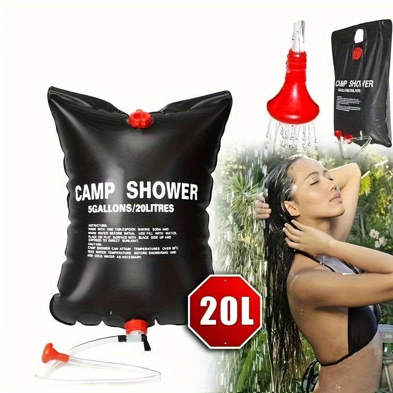 Douche de camping portable – 20L avec tuyau amovible et pommeau réglable