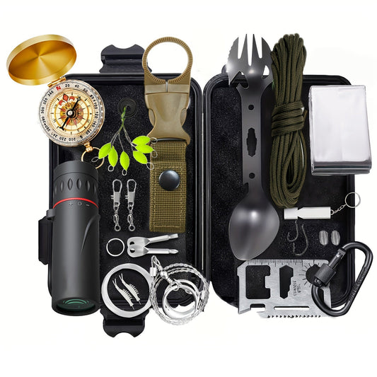 Kit de survie en plein air SurviveX – Outils essentiels pour aventures et situations d’urgence
