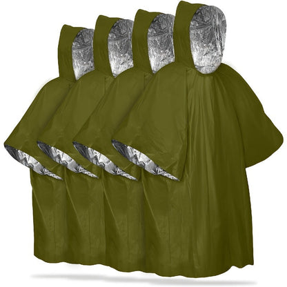 Ponchos d’urgence StormGuard – Protection imperméable et thermique