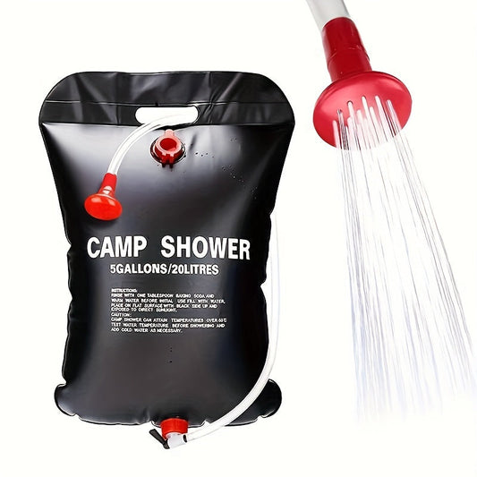 Douche de camping portable – 20L avec tuyau amovible et pommeau réglable