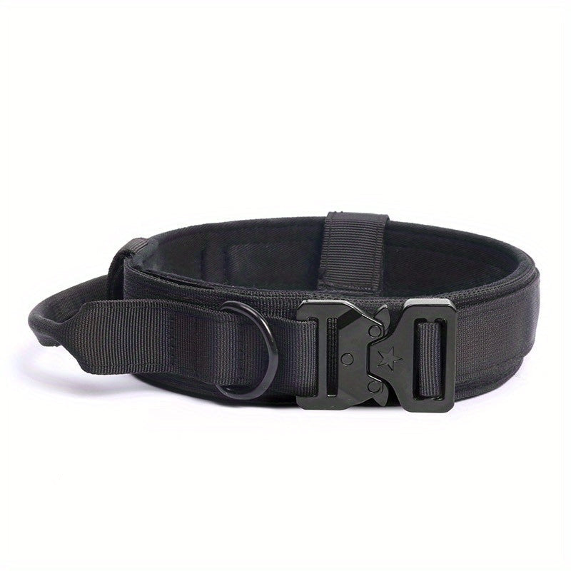 Collier tactique militaire pour chien – Réglable et durable pour chiens moyens et grands