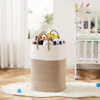 Panier à linge tissé extra grand - Grand espace, durable et pratique