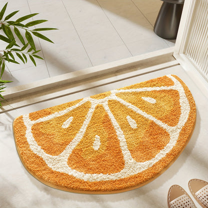 Tapis de Salle de Bain Inspiré des Fruits – Doux et Absorbant