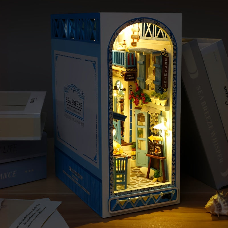 Puzzle 3D en bois fait main – Maison miniature sur le thème de la mer