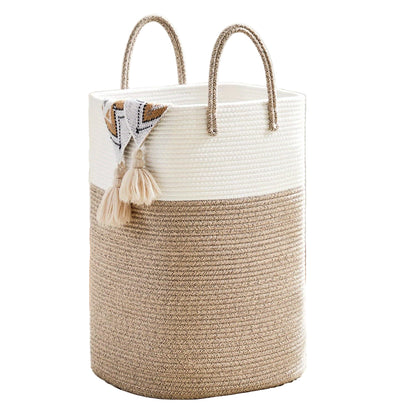 Panier à linge tissé extra grand - Grand espace, durable et pratique