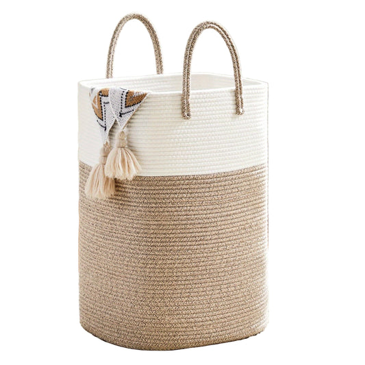 Panier à linge tissé extra grand - Grand espace, durable et pratique