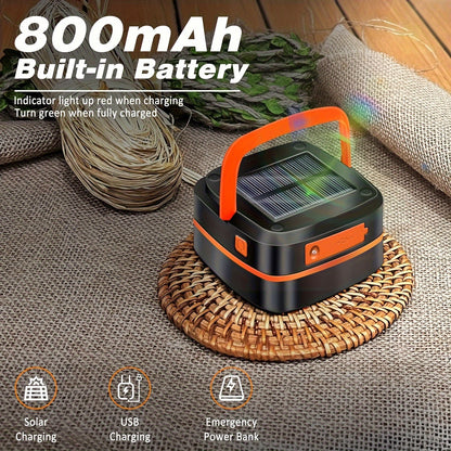 Lampe de camping pliable - Lampe LED rechargeable pour activités de plein air et urgences